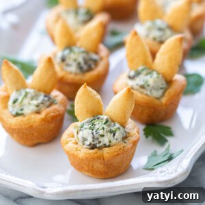 Easter Bunny Crescent Bites Appetizer