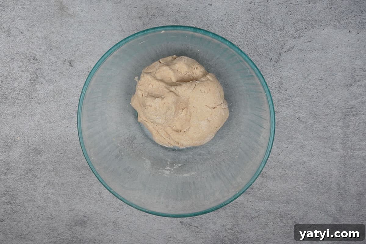 Tight dough made.