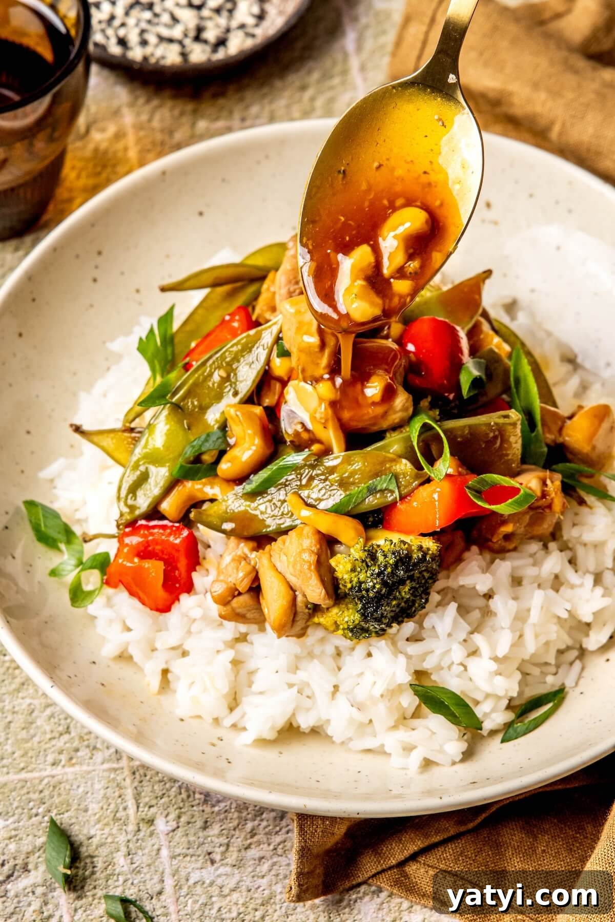 One-Pan Cashew Chicken Stir-Fry Recipe 2 One Skillet Cashew Chicken - Olivia Adriance