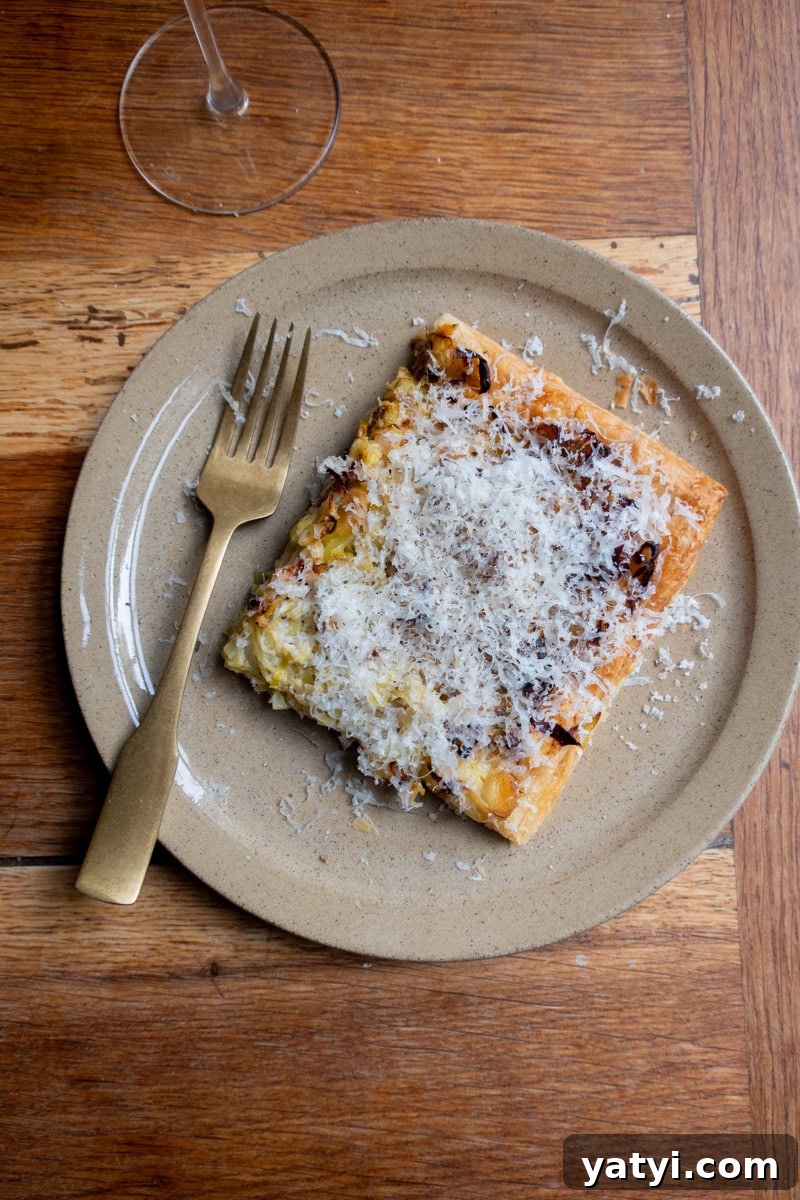 Leek, Gruyère & Parmesan Tart Recipe for Savory Brunch 2 Leek, Gruyere & Parmesan Tart - Georgie Eats